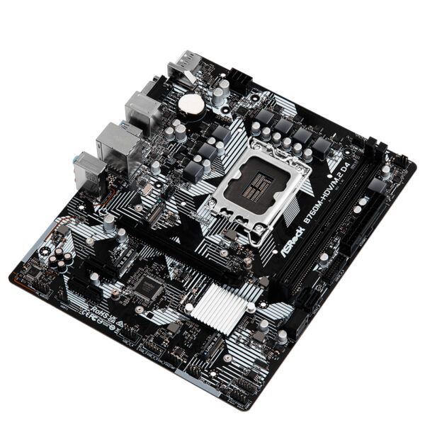 Motherboard ASROCK B760M-HDV/M.2 D4, Chipset Intel B760, LGA1700, mATX - Imagen 2