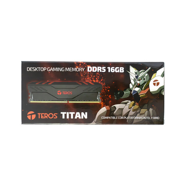Memoria RAM TEROS TITAN 16GB DDR5-5600MHz, PC5-44800, CL45, 1.1V, negro - Imagen 2