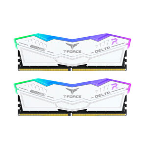 TeamGroup DELTA RGB DDR5 32GB Kit de 2 Unid (2x16GB) Memory White, 6000MHz, CL38
