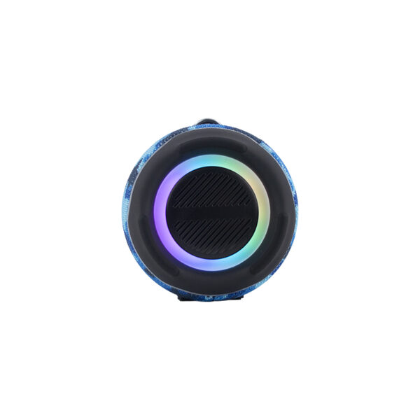 Parlante TEROS Ultra TE-6046BM, BT 5.3, RGB, TWS, color azul militar camuflado - Imagen 3