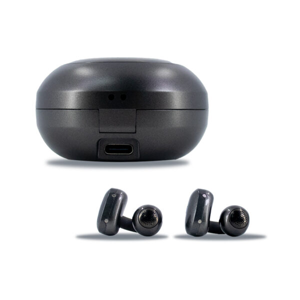 Audífonos TEROS TE-8079N, Bluetooth, TWS, negro