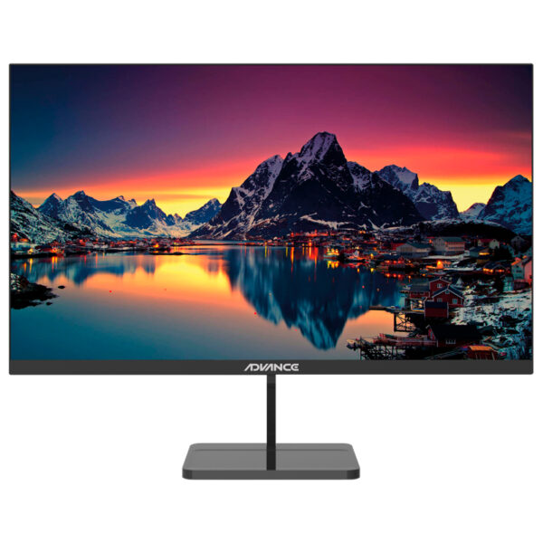 Monitor plano ADVANCE ADV-2152S 21.5" FHD IPS 100Hz 1ms HDMI DP VGA negro