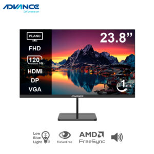 Monitor plano Advance ADV-2453S, 23.8" IPS, HDMI, VGA, speakers