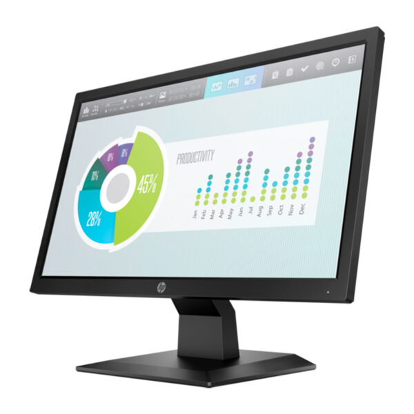 Monitor HP P204v 19.5" HD+ (1600x900 a 60Hz) TN LED, HDMI / VGA / Pantalla Antirreflejo.