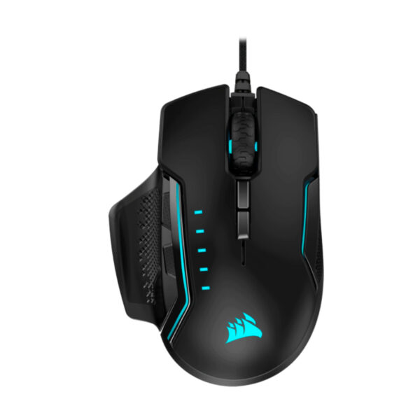 Mouse para juegos Corsair GLAIVE RGB PRO, color negro - Imagen 2