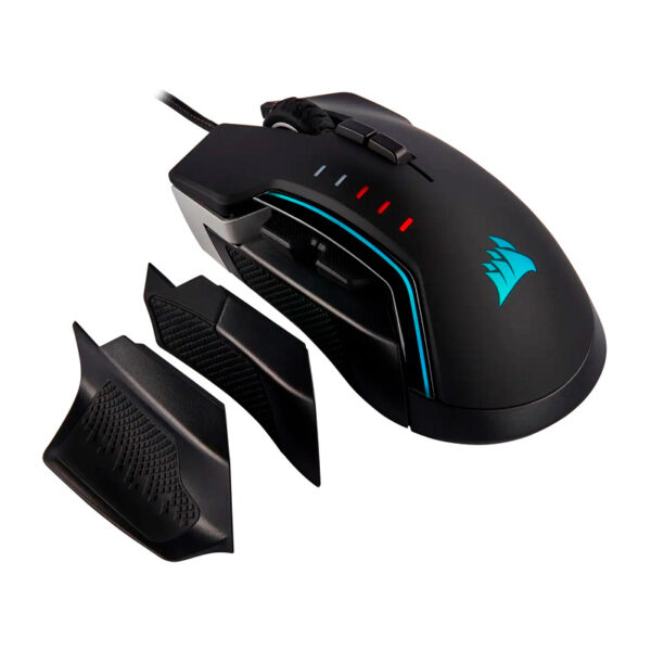 Mouse gamer Corsair GLAIVE RGB PRO, Alumínio. - Imagen 2
