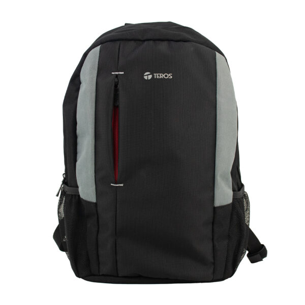 Backpack TEROS TE-9040NS, para notebooks de hasta 15.6", negro y gris