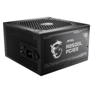 Fuente de alimentación MSI MAG A850GL PCIE5, 850W, 80 PLUS Gold, Formato ATX.