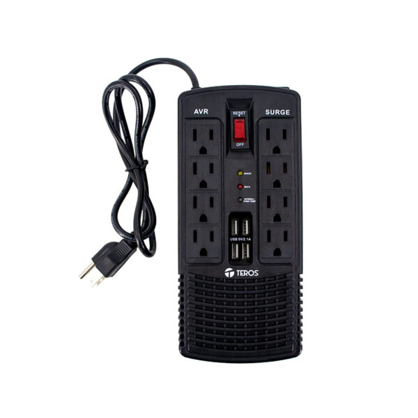 Estabilizador de voltaje TEROS TE-7180 AVR1200VA / 600W 184-276 VAC - Imagen 3