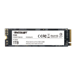 Unidad en estado sólido PATRIOT P300, 512GB, M.2 2280 PCIe Gen3 x4 NVMe 1.3