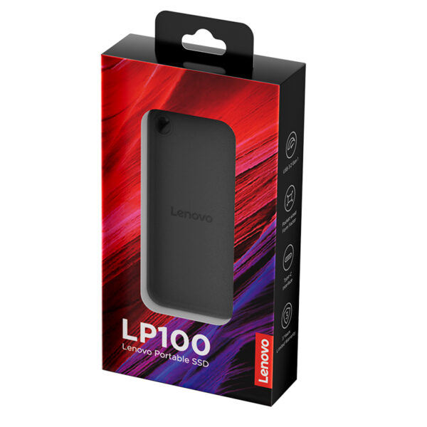 Disco duro sólido externo Lenovo LP100 SSD Portátil, 500GB, USB Tipo-C 3.2 Gen 1 - Imagen 4