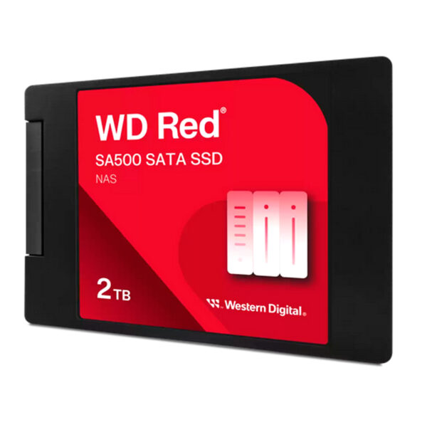 Unidad en estado solido Western Digital Red SA500 NAS, 2TB, SATA, 2.5", 7mm.