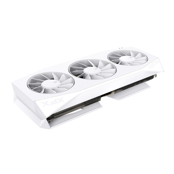 Tarjeta de video XFX Mercury AMD Radeon RX 9060 XT OC White Gamingt, 16GB GDDR6, PCIe5 - Imagen 2