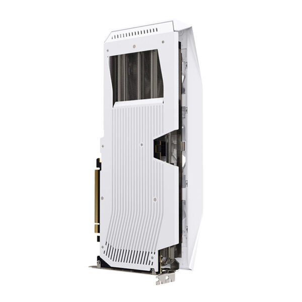 Tarjeta de video XFX Mercury AMD Radeon RX 9060 XT OC White Gamingt, 16GB GDDR6, PCIe5 - Imagen 4